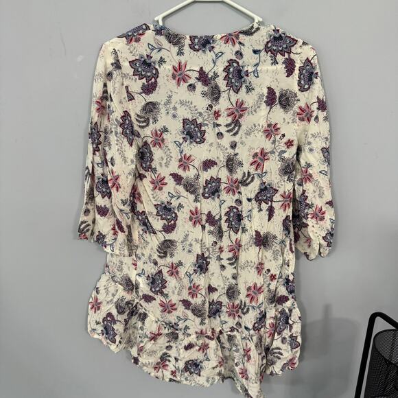 Maurices Open Front Lightweight Floral Cardigan Cover Up Women's Size Small - Picture 2 of 7